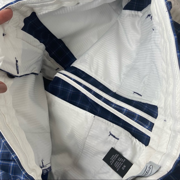 Greg Norman Fairway Blue Plaid Golf Shorts 32 - Picture 7 of 8